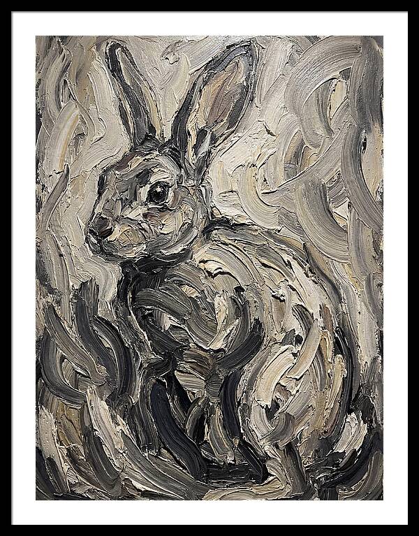 Rabbit In Abstract Swirls