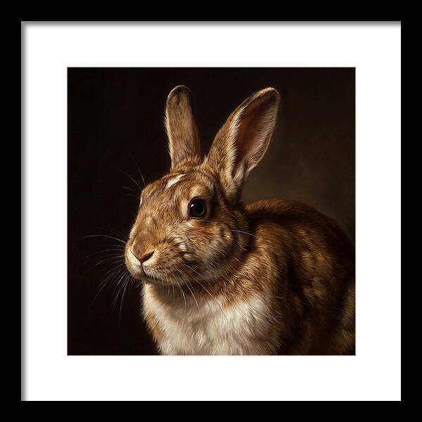Rabbit Portrait In Realism