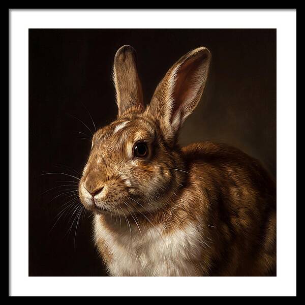 Rabbit Portrait In Realism