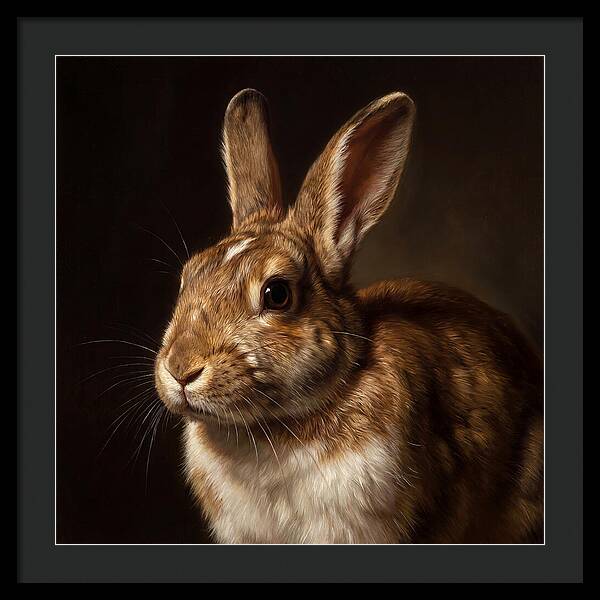 Rabbit Portrait In Realism
