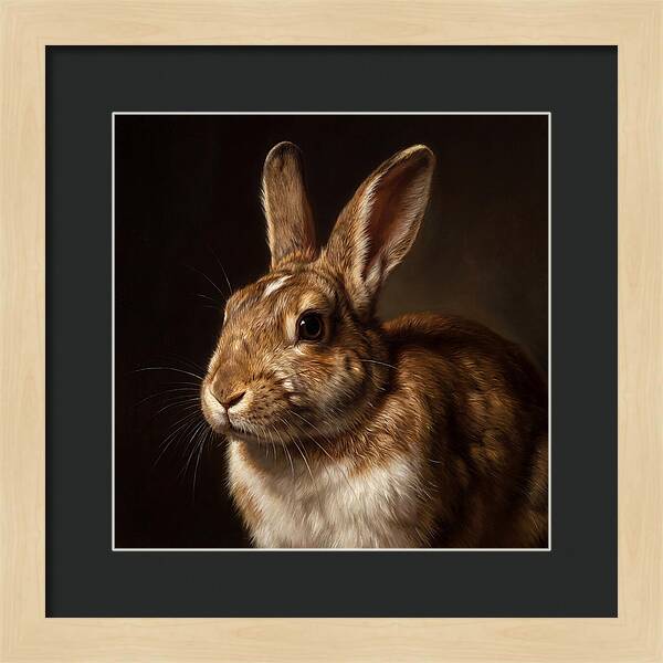 Rabbit Portrait In Realism