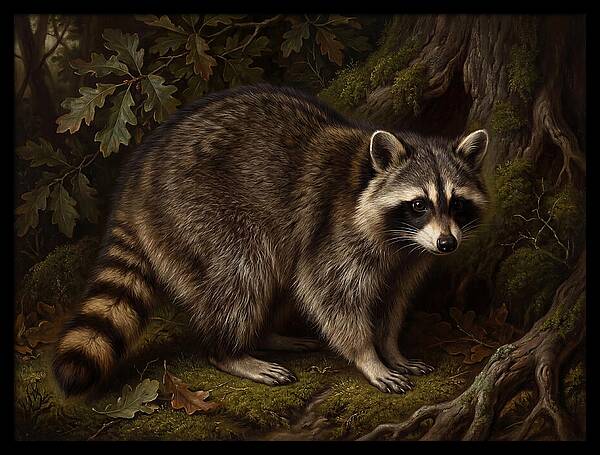 Raccoon Among The Trees