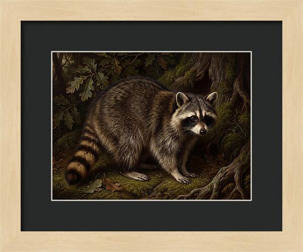 Raccoon Among The Trees