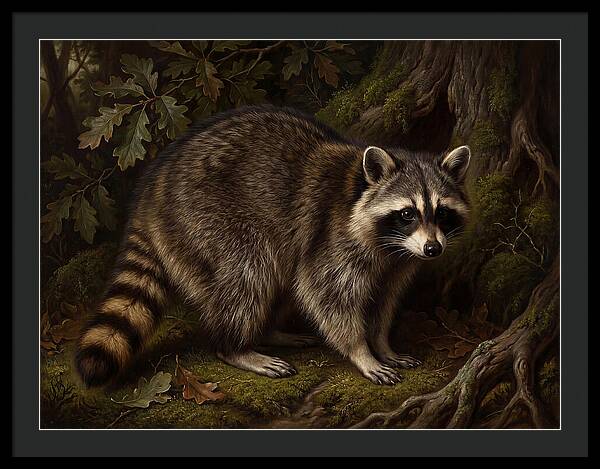 Raccoon Among The Trees