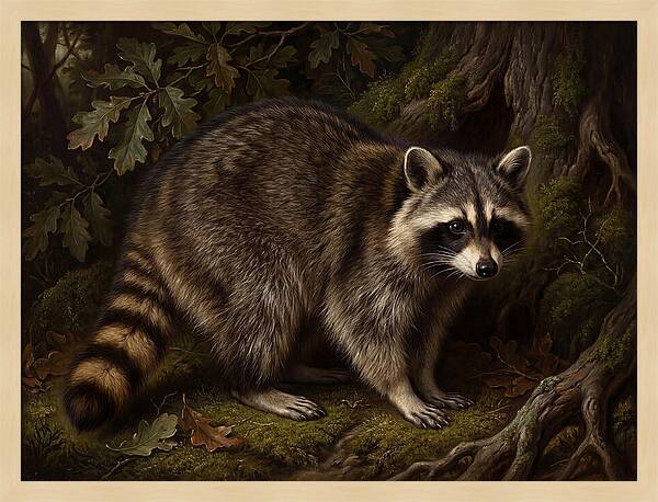 Raccoon Among The Trees