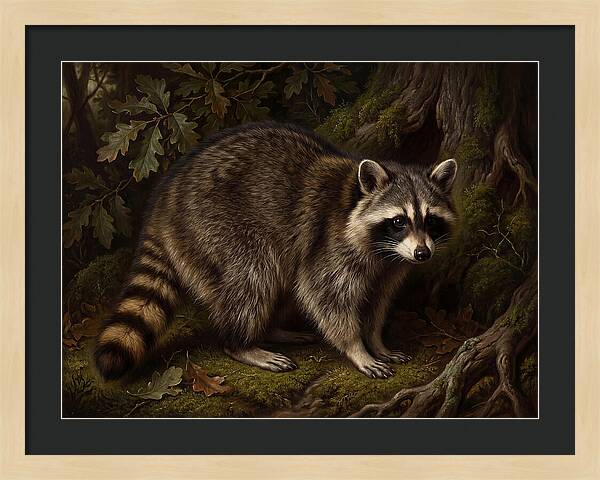 Raccoon Among The Trees
