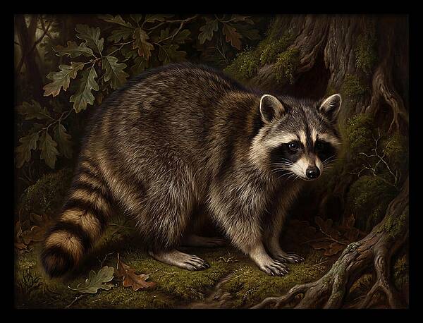 Raccoon Among The Trees