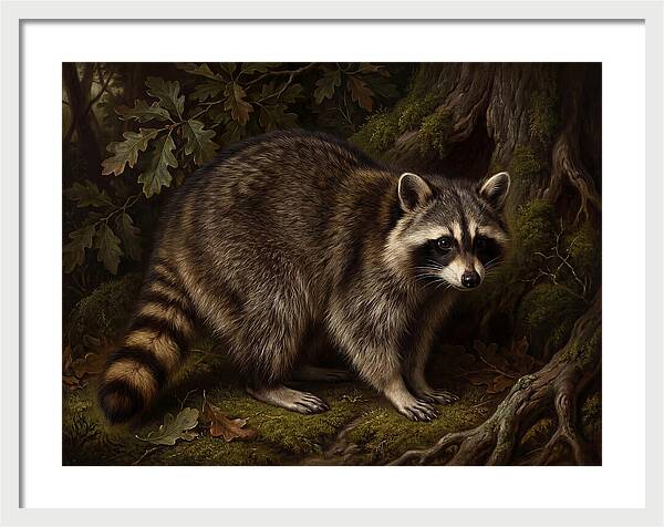Raccoon Among The Trees