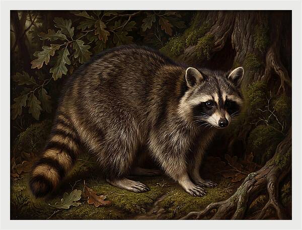Raccoon Among The Trees