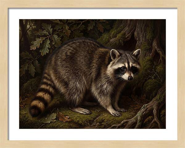 Raccoon Among The Trees