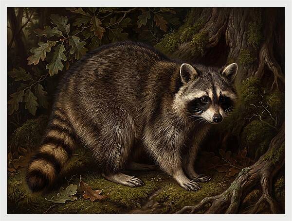 Raccoon Among The Trees