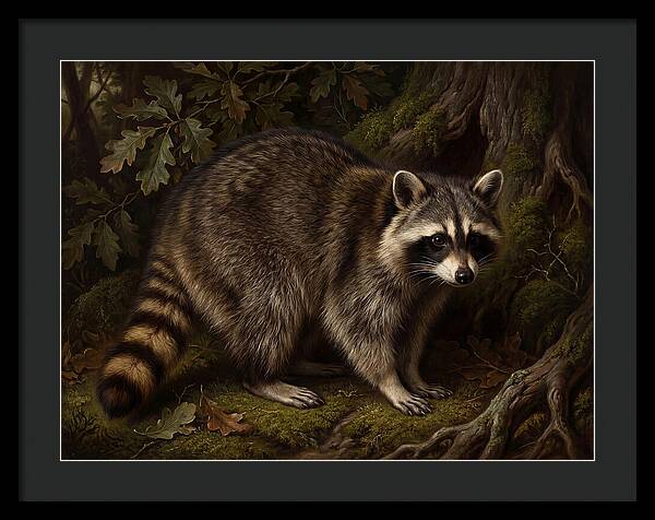 Raccoon Among The Trees
