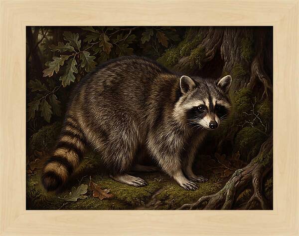 Raccoon Among The Trees