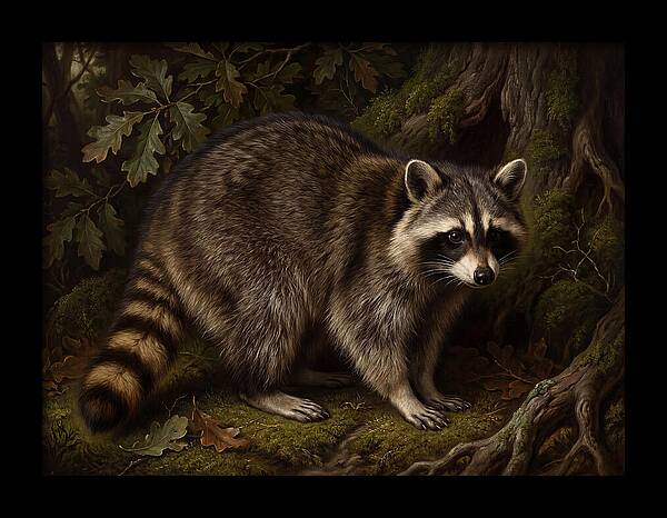 Raccoon Among The Trees