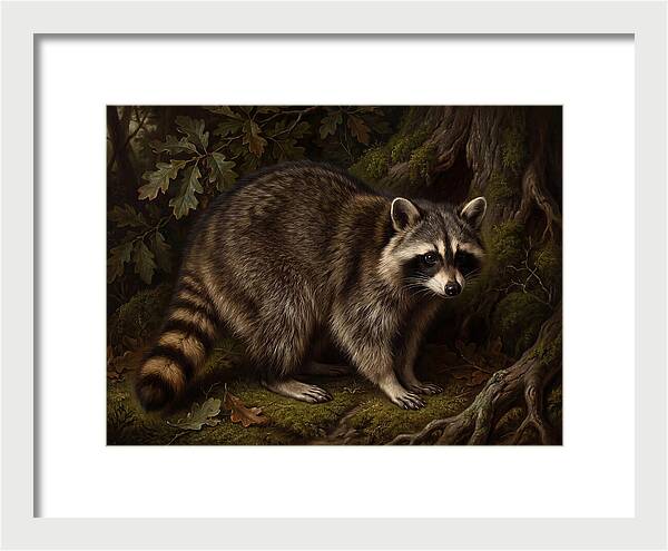 Raccoon Among The Trees