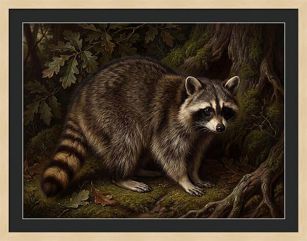 Raccoon Among The Trees