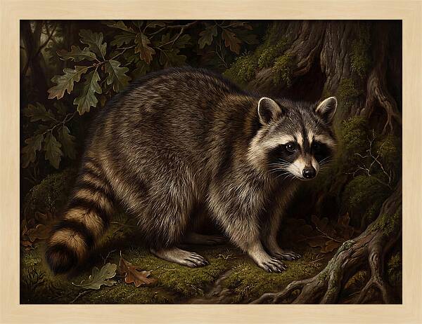 Raccoon Among The Trees