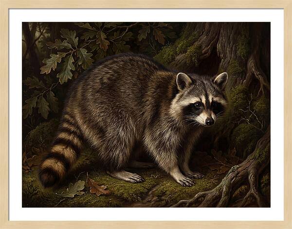 Raccoon Among The Trees
