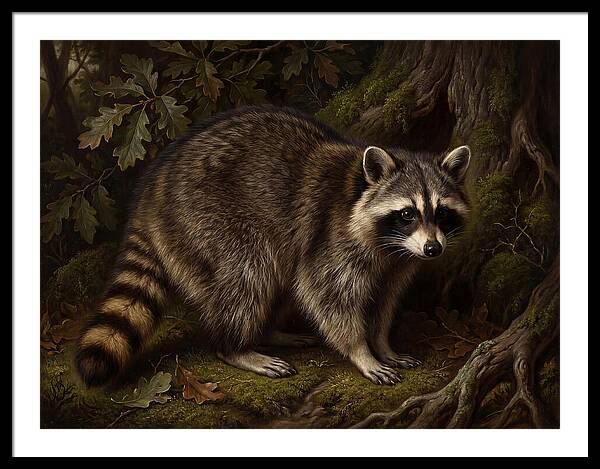 Raccoon Among The Trees