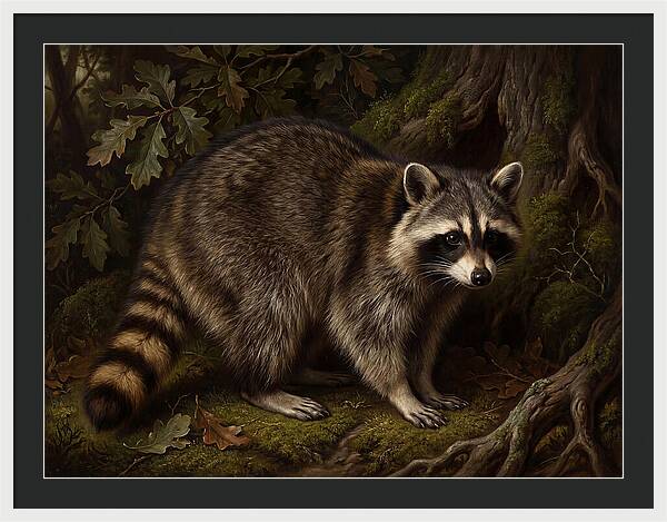 Raccoon Among The Trees