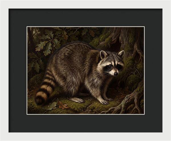 Raccoon Among The Trees
