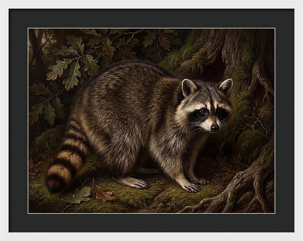 Raccoon Among The Trees