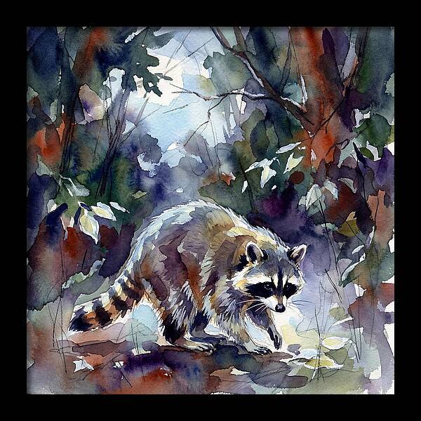 Raccoon In The Woods