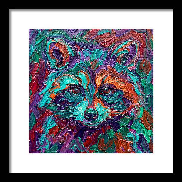Raccoon In Vibrant Colors