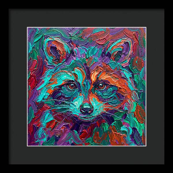Raccoon In Vibrant Colors