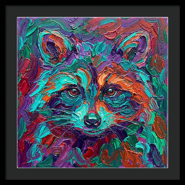 Raccoon In Vibrant Colors