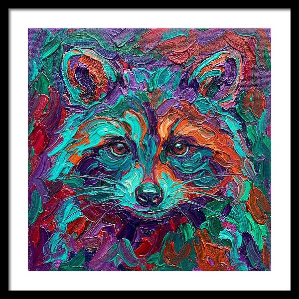 Raccoon In Vibrant Colors