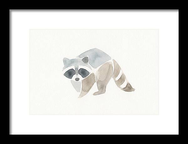 Raccoon In Watercolor Style