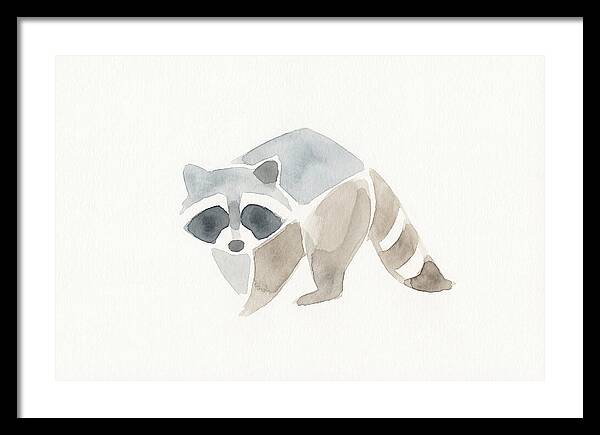 Raccoon In Watercolor Style