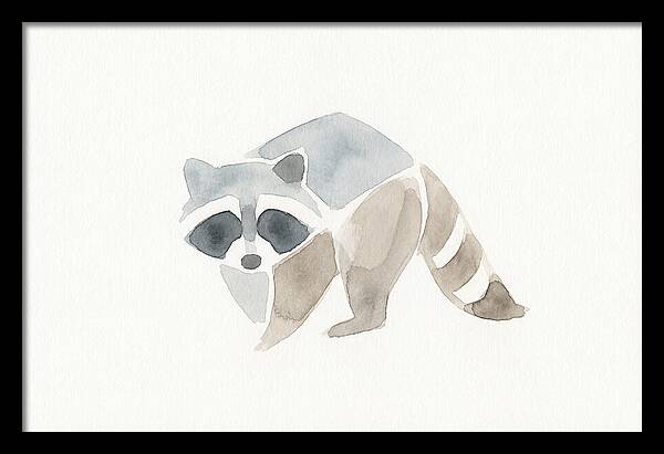Raccoon In Watercolor Style