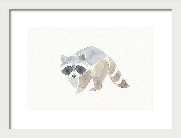 Raccoon In Watercolor Style