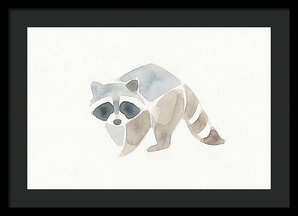Raccoon In Watercolor Style