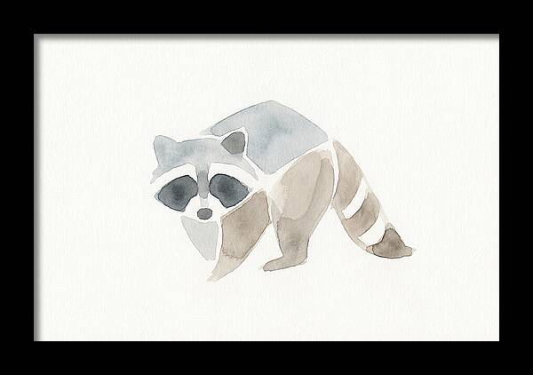 Raccoon In Watercolor Style
