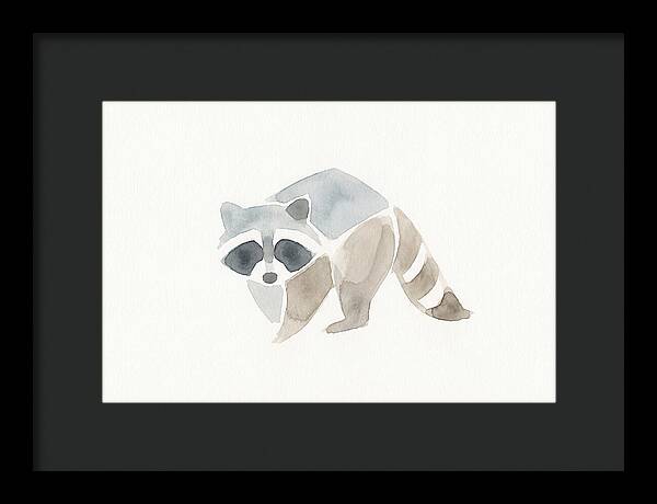 Raccoon In Watercolor Style
