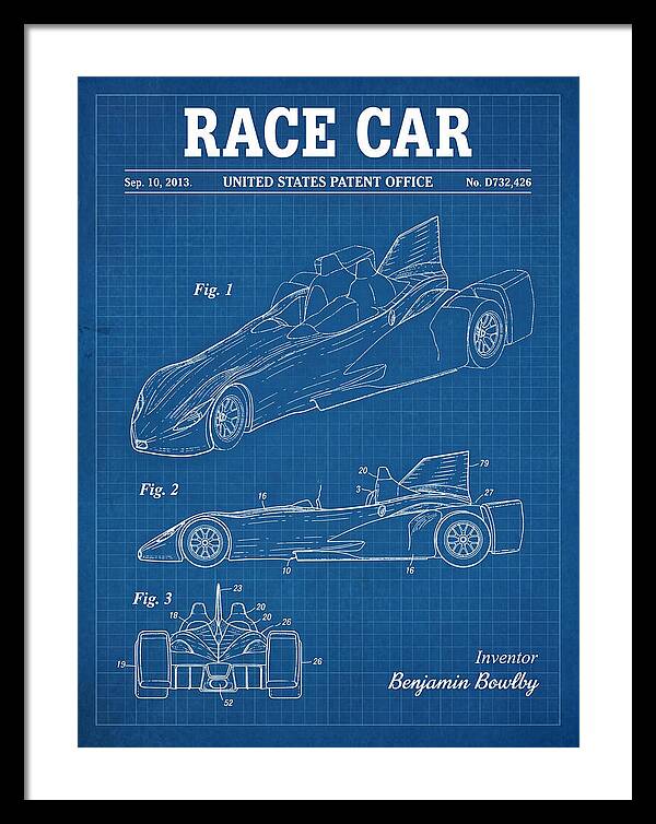 Race Car Blueprint Patent Usd732426s1