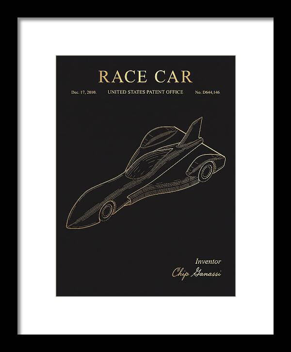 Race Car Gold Patent Usd644146s1