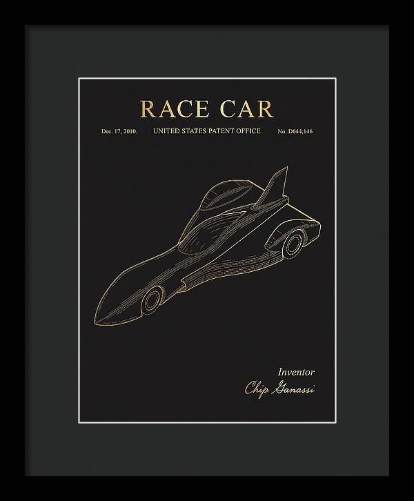 Race Car Gold Patent Usd644146s1