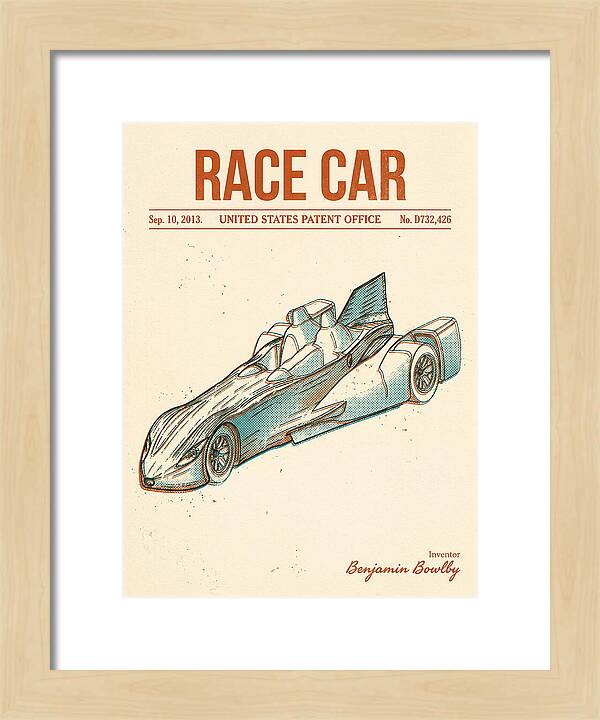 Race Car Retro Patent Usd732426s1