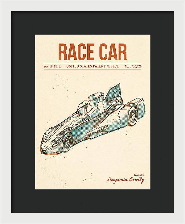 Race Car Retro Patent Usd732426s1