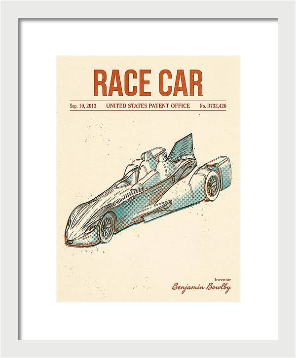 Race Car Retro Patent Usd732426s1