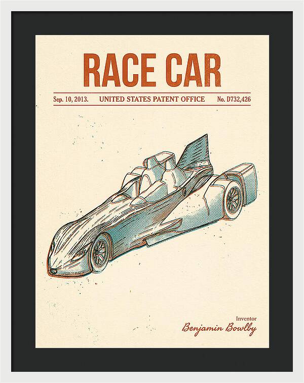 Race Car Retro Patent Usd732426s1