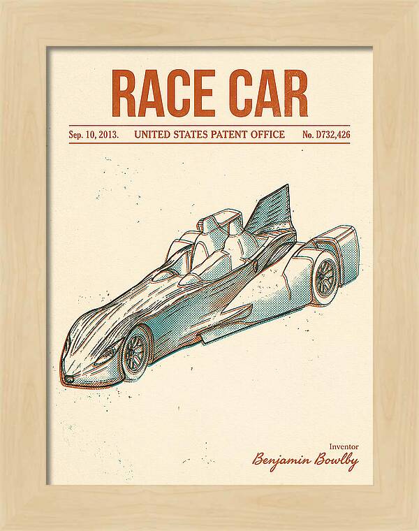 Race Car Retro Patent Usd732426s1