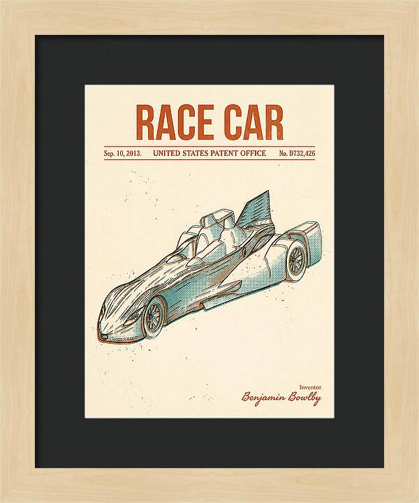 Race Car Retro Patent Usd732426s1