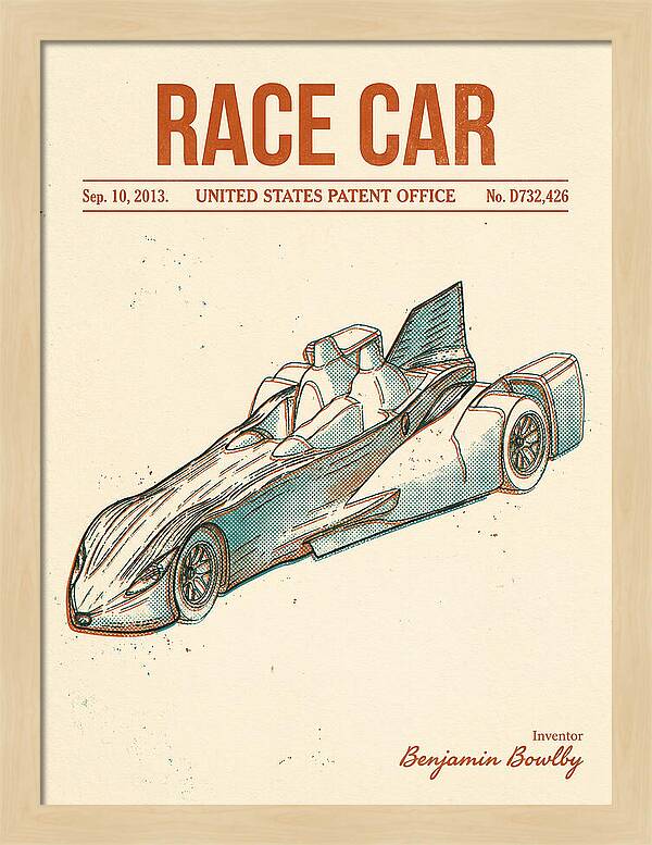 Race Car Retro Patent Usd732426s1