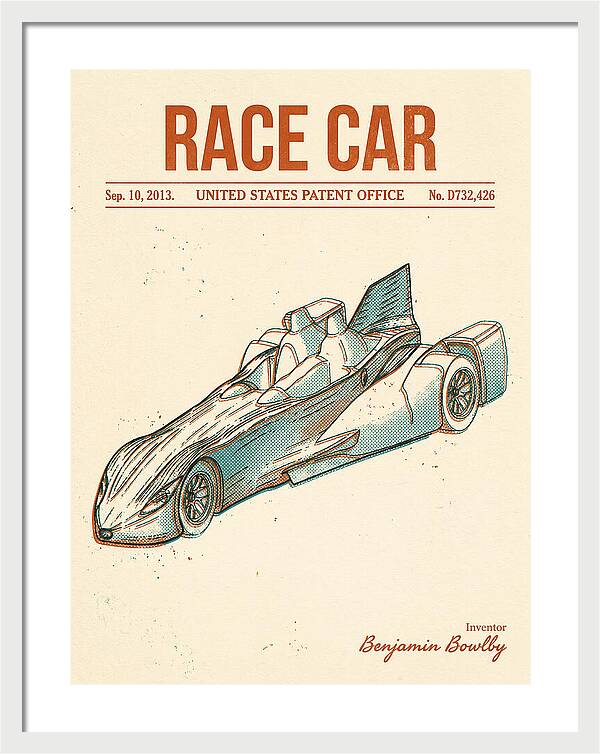 Race Car Retro Patent Usd732426s1