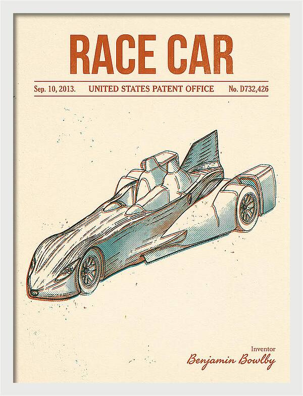 Race Car Retro Patent Usd732426s1